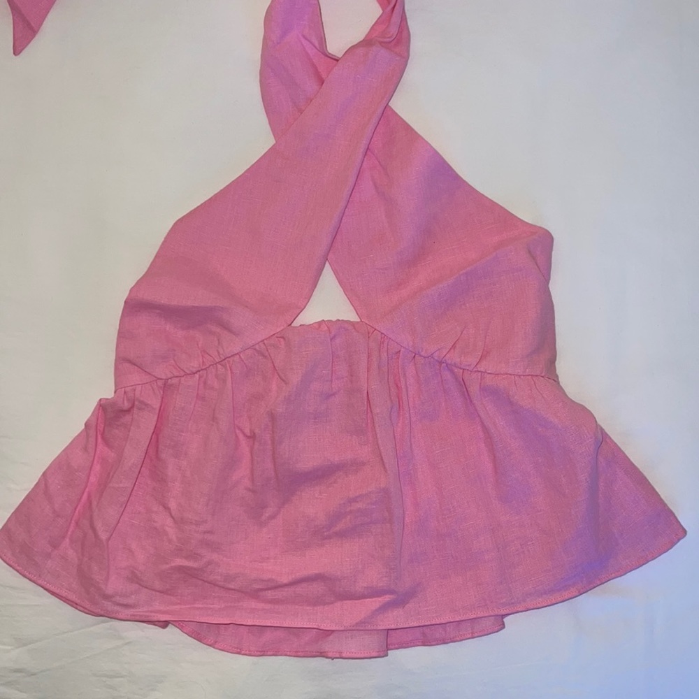 Cami NYC Crossover Linen Top